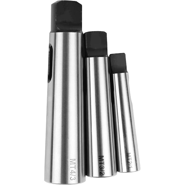 Lot 3 Cône Morse Douille De Perçage MT1 à MT2, MT2 à MT3, MT3 à MT4 - Adaptateurs Fraisage Tour