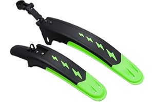 ZUKKA Lot de 2 garde-boues avant et arrière universels pour VTT, vélo de route, blocage rapide, convient pour vélos de 24 à 29 pouces