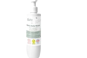 ‎NATY Naty Baby Waschgel 240ml – Waschlotion natürlichen Ursprungs, keine Tränen, ohne Duftstoffe, ohne Sulfate (SLS/SLES), dermatologisch getestet, vegan, zertifizierte Naturkostmetik (COSMOS Natural)