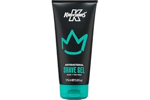 King of Shaves AlphaGel Gel de afeitado para pieles sensibles, antibacteriano, limpieza activa, 150 ml… (Single)