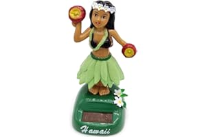 Baitang Statuetta Solare Danzante, Ballerina Hawaiana, Giocattolo Solare, Decorazione per la Casa. (F)