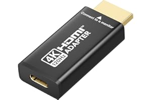 OHBUYAGN USB C auf HDMI Adapter 4K @ 120Hz, USB C 3.2 Buchse auf HDMI 2.1 Stecker, unterstützt 4K60, 4K30, 2K144, USB-C Thunderbolt 3/4/5 zu HDMI Konverter, kompatibel mit MacBook Pro/Air, iPhone 16/15