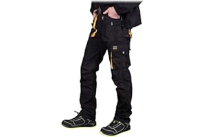 REIS Foreco-T - Pantalones de trabajo para hombre, protectores, anticortes, cargo, 80% poliéster 20% algodón