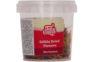 FunCakes Mezcla de Flores Secas Comestibles Fantasy: Listo para usar en la decoración de tartas, perfecto para tartas de cumpleaños y bodas, cupcakes y mucho más, 5g