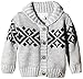 Pumpkin Patch Baby-Boys Argyle Cardigan, Silver (Steel Marle), 12-18 Months