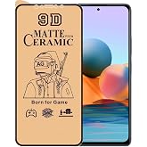 Bzontech Xiaomi Redmi Note 10 Pro ile Uyumlu Ekran Koruyucu 9D Mat Seramik Nano