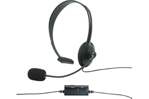 Konix Mythics Casque Gaming monoraural Filaire M-100 pour Xbox One - Microphone Anti-Bruit - Télécommande Incluse - Noir