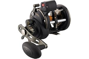 PENN Squall II Level Wind Multiplier Fishing Reel - Boat, Kayak or Shore - Strong, Powerful Multiplier for Big Fish