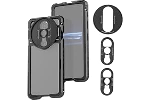 NEEWER Xperia PRO-I Käfig, Schnellwechsel Video Rig Hülle Telefon Stabilisator Halter für Filmaufnahmen, 67mm Filteradapter & 17mm/T Mount Objektivplatte, Kompatibel mit Sony Moment, PA086