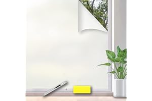 ‎SIMPLE FIX Simple Fix Fensterfolie - Milchglasfolie 70 x 300 cm - Sichtschutzfolie, Isolierfolie, Fensterfolie Milchglas - Fenster Folie Blickdicht Selbsthaftend - Milch