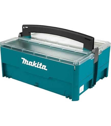 Makita Makpac Skrzynka Narzędziowa, Zielony/Czarny, 39.37 x 29.54