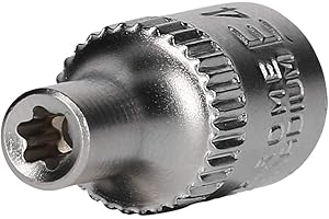 BRILLIANT TOOLS BT020960 Llave de vaso Torx-E de 1/4", E4 [Powered by KS TOOLS]