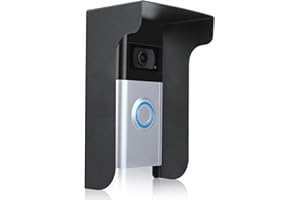 PZJFH Parapioggia per campanello video, in metallo, antiriflesso, resistente alle intemperie, adatto per campanello, citofoni, prese e porte di casa