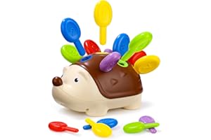 Xaosin Riccio Giocattolo 2 Anni Montessori 1 Anno Motore Fine Giochi Bambini 1 Anno Educativi Regalo di Compleanno per 18+ Mesi