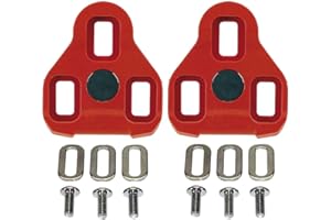 Exustar E-ARC10 EPS-R (Compatible with Look Keo) Cleats, 7° Float, Red