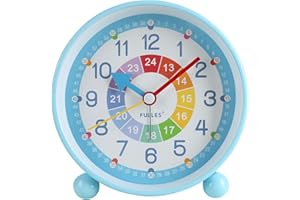 KIPIDA Réveil numérique pour enfant,Sans tic-tac,Réveil éducatif,Horloge pour enfant,Snooze,Réveil analogique,Réveil pour garçon et fille,Cadeau d'anniversaire pour enfants,étudiants,Réveil LED