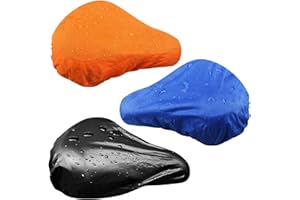 COOPACHE Bike Seat Cover Waterproof, Bicycle Saddle Rain Dust Cover, Protective Water Resistant Bicycle Seat Protector Shield (3 packs)
