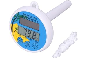 NIMOMO Pool Thermometer Floating Water Thermometer, Digital Solar Pool Thermometer Pond Thermometer Bath Thermometer Water Temperature Thermometer for Outdoor Indoor Swimming Pool Hot Tubs Spas