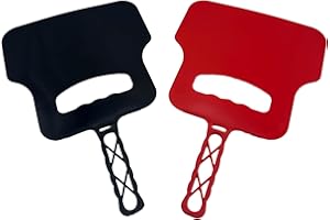 TIJAR® Barbecue Hand Fan Pack of 2, Heat Resistant Plastic Barbecue Fan BBQ Flame Blower Food Garden Party Camping Outdoor BBQ Lighting Coal Fan (2)