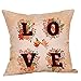 Produktbild WUDUBE Ostern Must-Have Happy Throw Kissenbezug Sweet Love quadratischen Kissenbezug 45cmx45cm