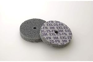 3M Scotch-Brite 30572 EXL Unitized Wheel, 3" x 1" x 3/8" 2S FIN, 3" Diameter, Abrasive Grit, 10000 rpm