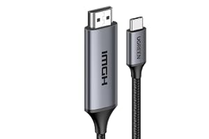 UGREEN 8K USB C to HDMI Cable HDMI 2.1 Compatible with iPhone MacBook 2M | 8K@60Hz 4K@240Hz/144Hz Type C Fit for iPhone 16 Series/iPad 10/Pro/Air/Mini/MacBook Pro/Surface Pro 7