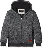 Extra-warm sherpa lining Quiksilver Jungen Youth Keller Sherpa - Zip-up Polar Fleece Hoodie, Licorice, M/12