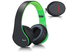 Rydohi Wireless Bluetooth Headphones Over Ear, Hi-Fi Stereo Headset with Deep Bass, Foldable and Lightweight, Wired and Wireless Modes Built in Mic for Cell Phones, TV, PC and Traveling