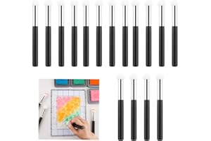 OTCRAFT 16Pcs/Set Sponge Applicators, Mini Paper Sponges Mushroom Heads Pouncers for Card Making, Ink Blending Brushes Background Blender Paintbrush Art Blending Tool Card Making Stamp InkBlending