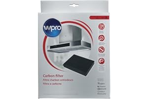 Wpro Filtre à charbon actif CHF15/1 - 225 x 210 mm - Modèle 15 - Pour hotte aspirante Whirlpool Bauknecht Ignis Privileg Indesit Hotpoint Kitchenaid 48400008575