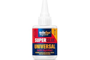 WOLDOCLEAN Super Glue for all purpose XL 25g for instant strength - waterproof, heat-resistant, clear glue with precise nozzle