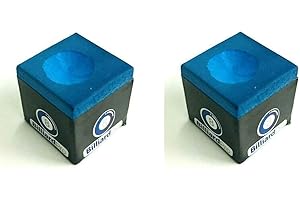 CUEBALL16 2 Cubes/PIECES of BLUE Home, Pub, Club Pool Tables CUE TIPS CHALKS