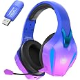Cuffie Gaming Wireless 2.4Ghz Per PC E PS5: Audio Lossless, 40 Ore Di Batteria E Connessione USB/Tipo-C - Foto 2