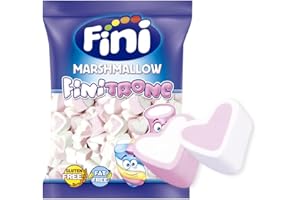 iChuches | Marshmallow Fini - Finitronc | Nubes de diferentes formas - 125 Unidades | Ideal para Celebraciones, Cumpleaños, Mesas Dulces, etc. (Corazones)