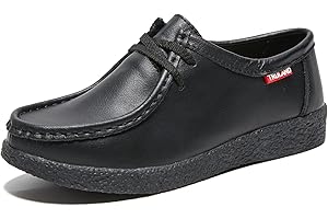 TRULAND Chaussures Femme Wallabees - Derby à Lacets, Cuir Suède