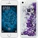 Produktbild PhoneNatic Case für Apple iPhone 5 / 5s / SE Hülle lila Stardust Hard-case + 2 Schutzfolien