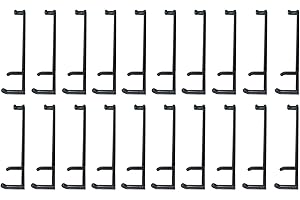 SUNERLORY 20 dobladoras de ramas de árboles, de 90 mm, herramienta bonsái, herramienta de modelado, herramienta de jardinería con mango largo (negro, tamaño: 20 unidades)