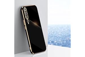 JIEZUIMEI Funda para Xiaomi Redmi Note 7 Carcasa, Galvanoplastia Ultra Fina TPU Suave Flexible Case Anti-Choques y Anti- Arañazos Case para Xiaomi Redmi Note 7 Negro