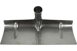 BESPORTBLE Vanga per Letame Addensata Pulizia della Gabbia del Bestiame Costruzione Robusta Facile Manutenzione Rastrello Singolo da 40 Cm