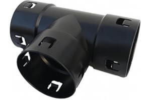 Scheiter KG - T-Stück DN50 Drainage Zubehör - Schwarz - Polypropylen (PP) oder vergleichbares Plastikmaterial - Drainage-T-Stück - Drainageverbinder - Drainagefitting - 1 Stück