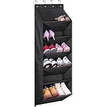 Organizador De Zapatos Para Colgar En La Puerta - 10 Niveles, Transparente, Para Hasta 20 Pares - Bolsillos Profundos Y Resistentes