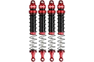 INJORA RC Shock Absorber Set 4pcs RC Dampers for 1/10 RC Crawler Axial SCX10 90046 AXI231017 Traxxas TRX-4 D90 (120mm)