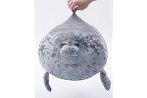 TONGSONG 30cm Large Seal Plush Pillow Soft Stuffed Blob Seal Animal Toy,Chubby Blob Seal Plushie for Kids Sea Animals Pillow for Room Decor Gift for Kids and Lovers