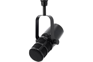 WOODBRASS UX1 Micro Voix et Instrument - Microphone USB + XLR - Capsule Dynamique cardioïde -Enregistrement Pro Studio, Mao, Podcast, Stream. Signal Fin, Clair, Détaillé et Isolé