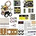 Price comparison product image keyestudio UNO Starter Kit Smart Robot Car Kit with UNO R3 Board, 4WD Desktop Bluetooth Intelligent Educational Toy Car Robotic Kit with Guide Book for Arduino