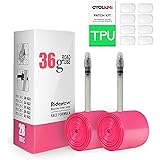 36g Bike Inner Tube TPU Ultralight Strada Bicicletta 700x18/23/25/28/30/32C(4pcs Patch di Riparazione)