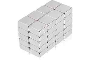 MIN CI 40 unidades Mini imanes fuertes de neodimio 8 x 8 x 4 mm para tablero de cristal, pequeños imanes fuertes, cubos, imanes para pizarra magnética, foto, oficina, pizarra, manualidades, nevera