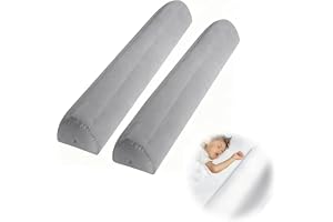 Chingcoo Fallskydd 127 cm, 2-pack uppblåsbart fallskydd med handpump, sängskydd för spädbarn och barn, fallskydd för säng, resa, barn och baby