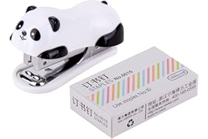 ANZONGYI 1PC Portable Panda Desktop Stapler Durable Cute Desktop Stapler Animal Shape Effortless Desktop Portable Office Desktop for Home Office