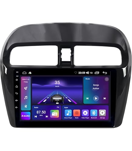 Autoradio Android 14 Pour Mitsubishi Mirage/Space Star 2012-2019 - 9 Pouces, 4G+64G, CarPlay/Android Auto, GPS, Caméra Recul - 2